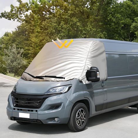 Windschutzscheibenabdeckung für VW Crafter 2018-2024, Ganzjahresschutz, Silber (1/5)