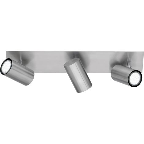 Spot plafond MARLEY argent Trio orientable 3xGU10 IP20