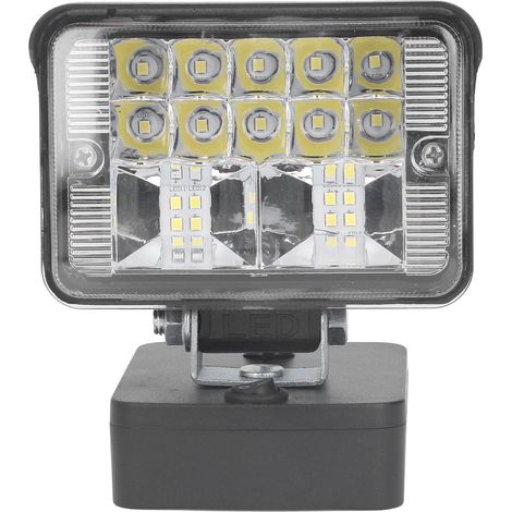 GARRYFIZH Lampe de travail LED 11 à 15W 1000 1200LM, lampe sans fil pour Einhell Power X Change Series, batterie au Lithium 18V