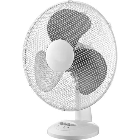 Kasart ventilatore a 3 velocita' da tavolo con oscillazione orizzontale 40 cm bianco tre pale 45 W 230V-50/60Hz (1/3)