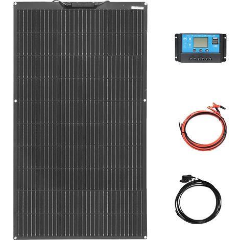Panneau Solaire Flexible, Haute Efficacité, Design Portable, kit 12V 100W (1/2)