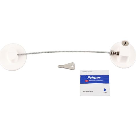 Serrure de réfrigérateur à combinaison, métal robuste ABS multifonction, pour congélateur, armoire, fenêtre, porte, FQ3, blanc (1/5)