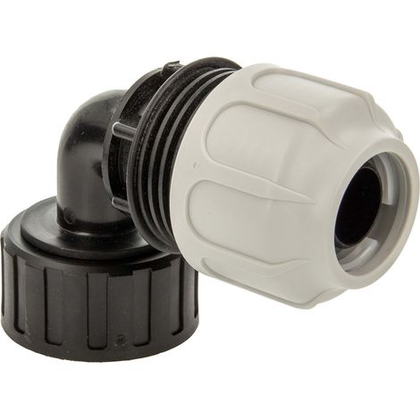 tecuro PP-Winkel-Klemmverbinder 90°, für Spiralschläuche Ø 32 mm x 1 1/4 Zoll IG (1/5)