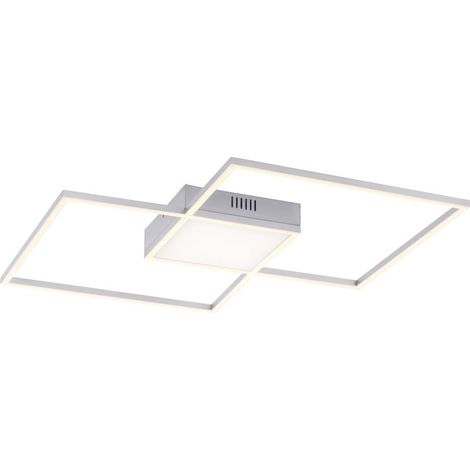JustLight LED CCT Deckenleuchte Asmin nickel-matt 60 x 60 cm dimmbar Deckenleuchte (1/3)