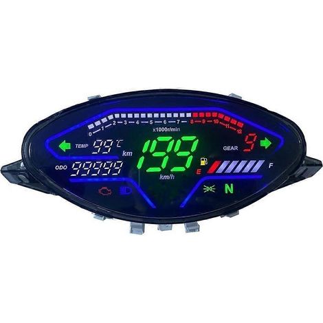 LED-Digital-Motorrad-Tachometer, Drehzahl-Armaturenbrett, kompatibel mit Honda BIZ100 Biz100 C100 2023, Kolumbien, Brasilien, Tablero Velocimetro (1/5)