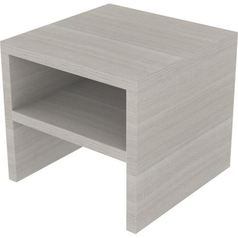 Comodino design moderno con ripiano - Ideale per camerette e hotel - Rovere rock (1/5)