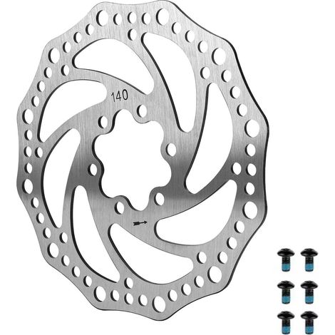 Hydraulische Scheibenbremse in Blütenform, 6 Löcher, 140 mm, mit Schrauben, für Roller und E-Bikes, Zubehör für hydraulische Scheibenbremsen