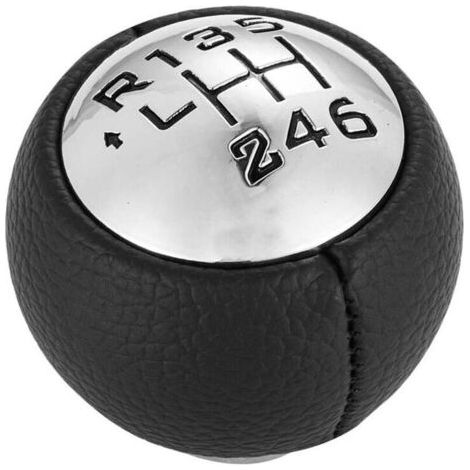 Pair Pommeau de Levier de Vitesse 6 Vitesses pour 307 308 3008 407 5008 807 Partner B9 ,Tepee C3 (A51),C4,C4 Picasso C8 ;Argent & Noir (1/5)