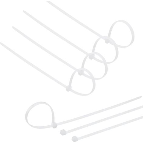 500 Colliers de serrage, Nylon PA66, Résistant aux UV, 100-250mm, Pour maison, bureau, jardin (1/5)
