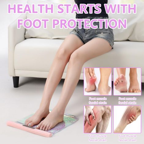 Massaggiatore per piedi, dispositivo elettrico per fisioterapia, portatile e ricaricabile, con 8 modalità e 15 livelli di intensità per alleviare il dolore muscolare e la fascite plantare (1/4)