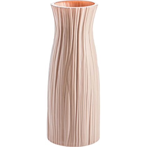 Vase Fleur - Pot Plastique Incassable Forme Géométrique - Décoration Intérieure Bureau Maison - 1 Pièce - 8,5 x 23 cm (1/4)