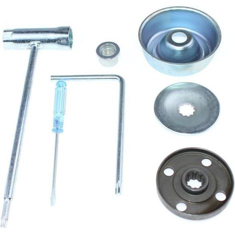 Kit De Fixation De Lame - Compatible Stihl FS160 À FS490 - Rondelle Et Plaque De Butée - Clé Mixte Et Outils D'Installation - Lot Complet ×1 (1/5)