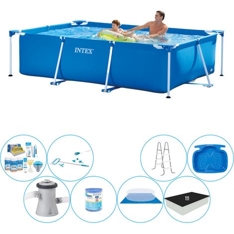 Intex Piscine Tubulaire Rectangulaire - 260x160x65 cm - 8-pièces S20040 (1/5)