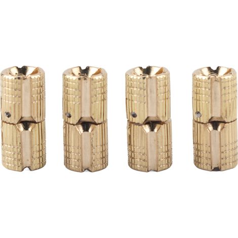 4 pièces/paquet cuivre laiton armoire coffret cadeau caché baril charnière 8mm 180 ° Angle d'ouverture (1/5)