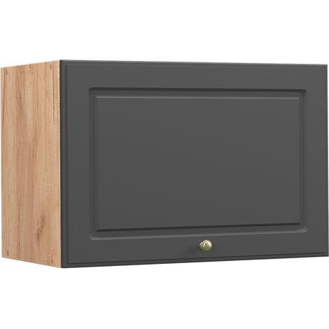 Elément haut de cuisine Fame-Line, Anthracite-or, 60 cm Plat, Vicco