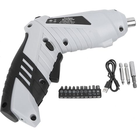 Ensemble de tournevis sans fil avec batterie lithium-ion et éclairage LED pour usage domestique (1/5)