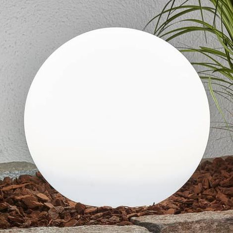 [NEUWERTIG] B-Ware Lindby Led Solarlampe Solarleuchte Gartenleuchte Gartenlampe Lago Led Kugel W194