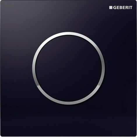 Geberit - Control neumático de descarga de urinarios tipo 10, negro/cromo 116.015.KM.1 (1/4)