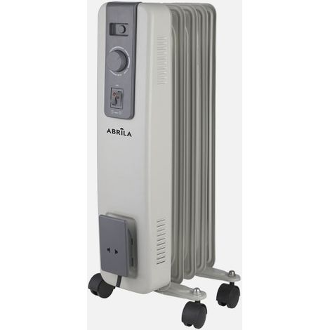 Radiador de aceite Acebuche gris 1000W 5 elementos 54,5x24,5x24cm