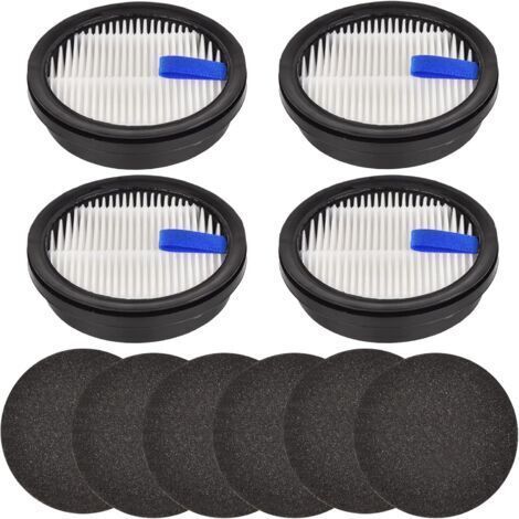 Filterschwamm-Set für Afoddon A200PRO/A200 ORFELD B08/C10A/C10G Akku-Staubsauger, 4 HEPA-Filter, 6 Schwammfilter (1/4)