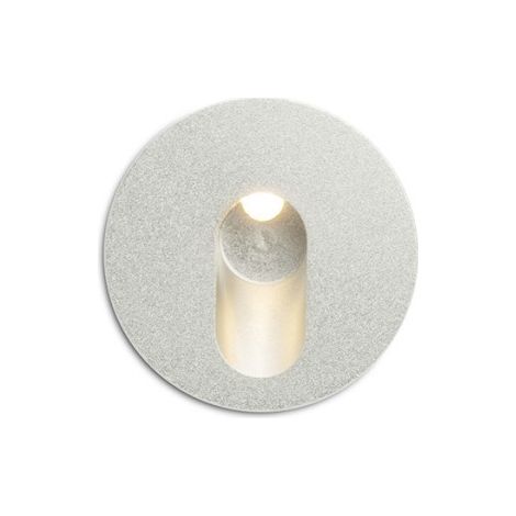 Lampada faretto MEMPHIS R da incasso a parete grigio argento 230V LED 3W 60° 3000K