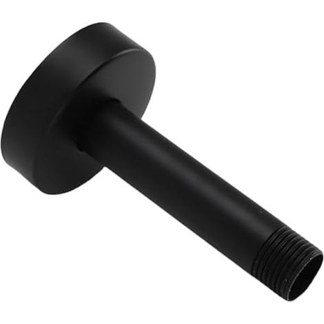 Abm de Douche en Acier Inoxydable, Plafond caché à Montée à Montée de Douche, Tuyau D'extension de Douche 3 Pouces G1 / 2 pour la Salle de Bain avec Bride (Noir) (1/5)