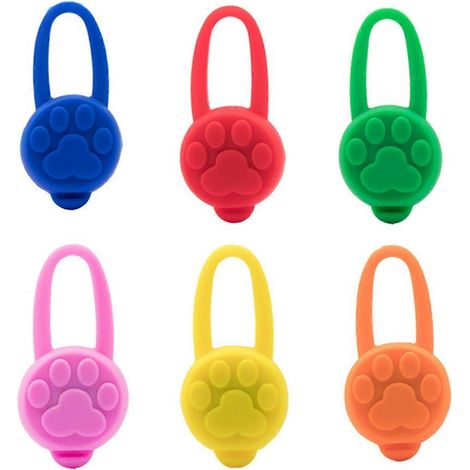 Collier lumineux pour chien/chat avec pendentif LED coloré, lampe torche de nuit pour animaux de compagnie --- (1/5)