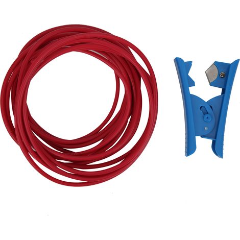 Kit de coupe-tube PTFE pour tuyaux Bowden, outil de coupe pour gaines PE PU Ø int. 2,0 mm × Ø ext. 4,0 mm, rouge (1/5)