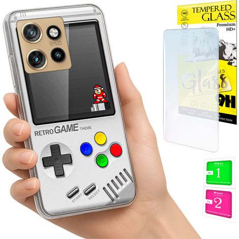 Funda para Motorola Edge 50 Neo con cubierta trasera y cristal 9H. (1/5)
