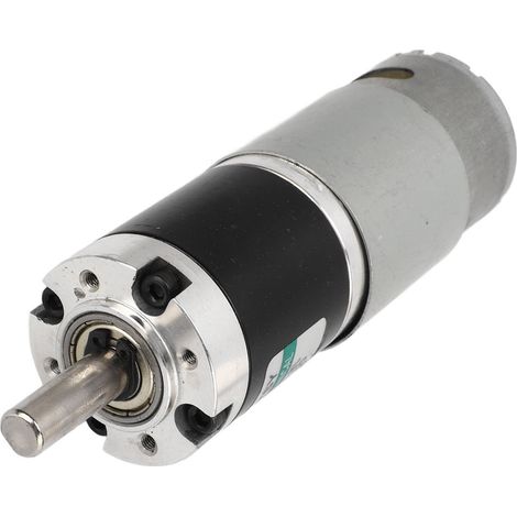 24V 15W Elektromotor mit Kupferzahnrädern, hohes Drehmoment, geringe Geräuschentwicklung, Mini-Gleichstrommotor 50 U/min, schwarz und silber. (1/5)