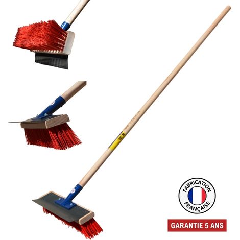 32 cm Schaberbesen – Wendeblatt – 150 cm Stiel PEFC OUTILS PERRIN