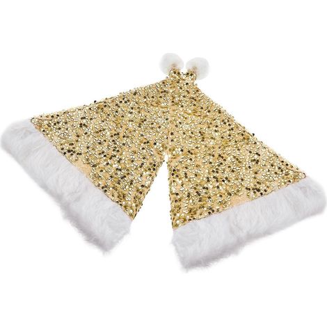 Bonnets de Noël polyvalents et décoratifs pour les fêtes de Noël (lot de 2) en tissu peluche. (1/5)