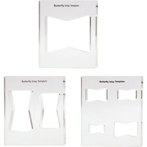 Lot de 3 modèles décoratifs pour le travail du bois, 7 en 1 pour nœud papillon décoratif (1/5)