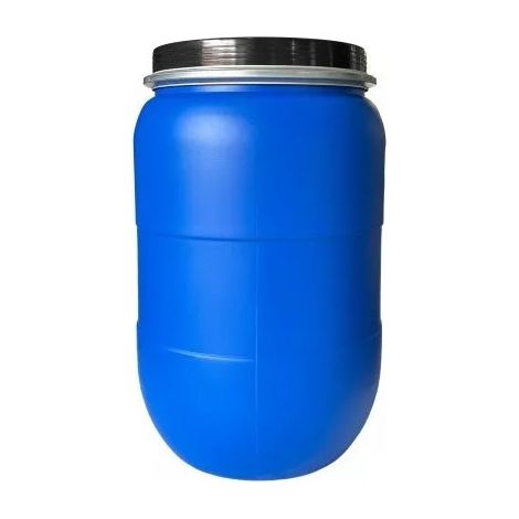 IBEROGARDEN Envase Alimentario azul de Plástico con Boca Ancha  Tapa Hermética de Ballesta   30 litros (1/5)