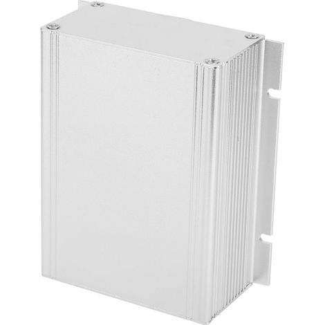 Boîtier pour circuit imprimé en aluminium blanc argenté, pour projets électroniques (1/5)