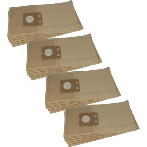 vhbw 20x sacchetti compatibile con Nilfisk VP600 Serie aspirapolvere - in carta, 34,55cm x 22,4cm, color sabbia