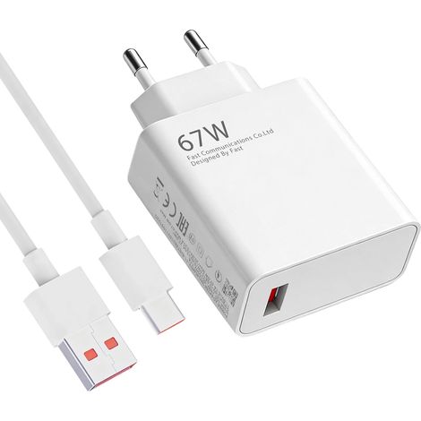 Chargeur 67W, Chargeur Rapide pour 67W, avec Câble USB C de 2 m (1/5)