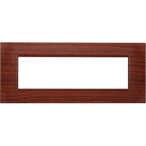 Kompatible Abdeckrahmen Bticino Livinglight 7 module quadratischer Kunststoff Radica Farbe