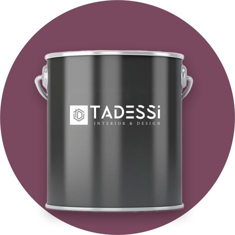 TADESSI Wall Select Wandfarbe Violett - Aubergine - abwaschbare Innenfarbe matt - Dispersionsfarbe - Geruchsarm und Lösemittelfrei (1/5)