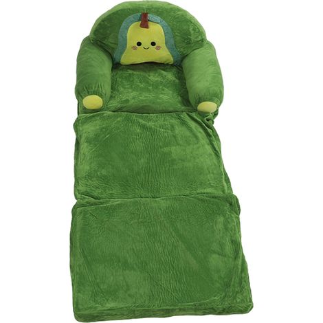 Canapé pliable pour enfants, Design de dessin animé mignon, peluche courte, doux et confortable, Portable pour la maison, avocat (1/5)