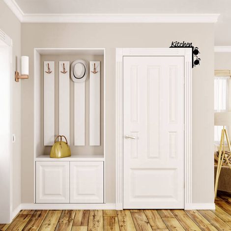 Décoration humoristique pour coin de porte, panneau en bois, décoration d'angle de porte (1/5)