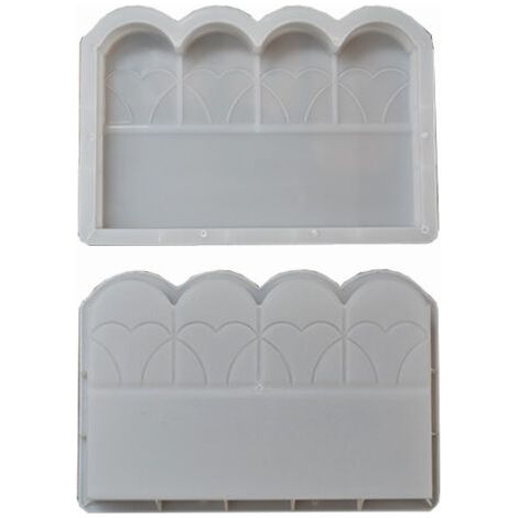 Moule à Béton pour Clôture de Jardin en Plastique Moule de Pavage DIY pour Bordure Pelouse et Allée Forme pour Brique Ciment Réutilisable Outil Maçonnerie Extérieur