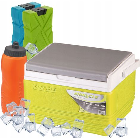 Nevera portátil Pinnacle TPX 6006 de 4,5 L color lima + 2 insertos + botella (1/5)