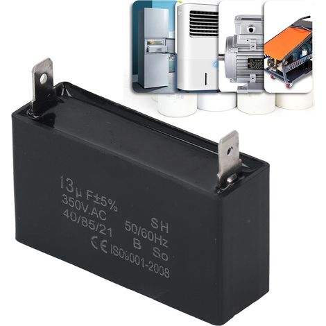 Condensateur de démarrage pour générateur à essence CBB61 350 V 13 μF, moteur de ventilateur, condensateur de climatisation (1/5)