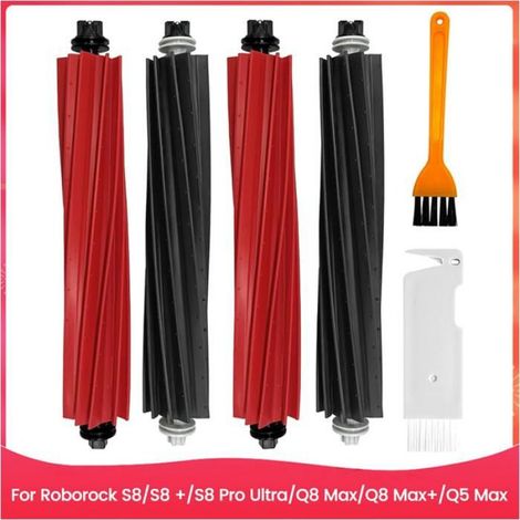 Brosses Principales pour Aspirateur Robot pour Roborock S8/S8 +/S8 Pro Ultra/Q8 Max/Q8 Max+/Q5 Max (1/4)