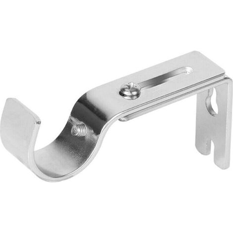 Support Pour Tringle À Rideaux - Réglable 7,6 À 10,8 Cm - Compatible Diamètre Jusqu'à 2,5 Cm - Acier Nickelé - Lot De 6 (1/4)