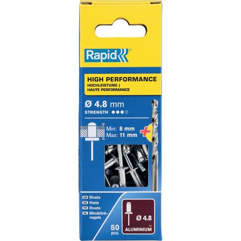 Rapid High Performance Rivets 4.8 x 14mm (Blister of 50) - Model RPD5000389