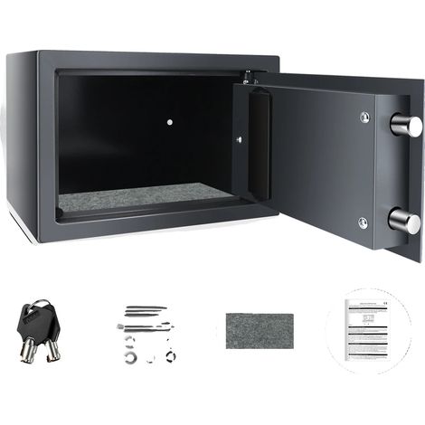 Caja fuerte de acero antirrobo, cerradura digital, capacidad de 8,5 litros. (1/2)