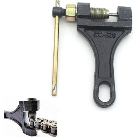 Universal chain removal tool for motorcycles and tricycles, special chain extractor and chain cutter 420-530