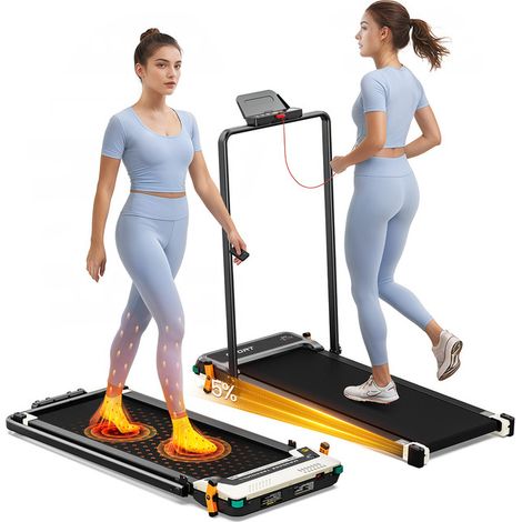 Tapis de course AKLUER avec fonction massage - 0,6 à 6,2 km/h - Moteur de 2,5 CV (1/3)